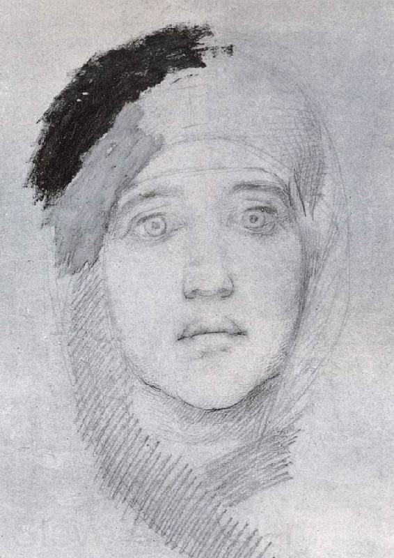 Mikhail Vrubel Head of a Woman Spain oil painting art